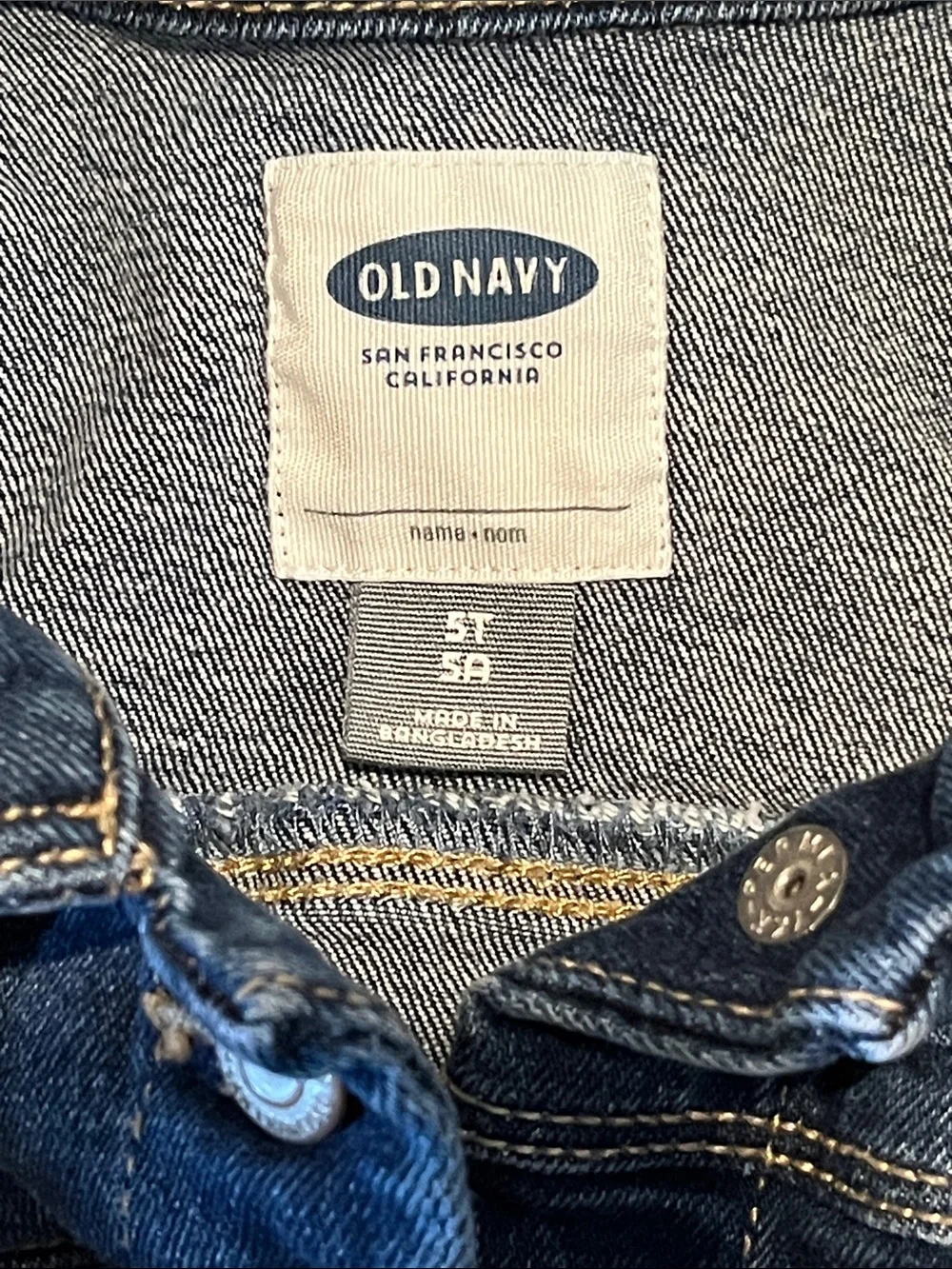 Old Navy Denim Jacket-5T